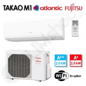 Climatiseur réversible Takao M1 Fujitsu Atlantic ASYG 7 KPCE.UI et AYOG 7 KPC.UE - 2 kW