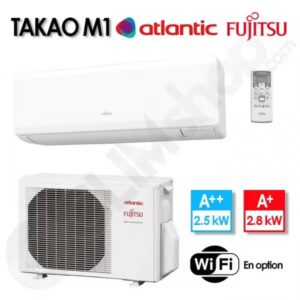 Climatiseur réversible Takao M1 Fujitsu Atlantic ASYG 9 KPCE.UI et AYOG 9 KPC.UE - 2.5 kW