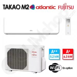 Climatiseur réversible Takao M2 Fujitsu Atlantic ASYG 18 KMTE.UI et AYOG 18 KMT.UE - 5.2 kW