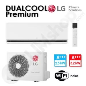 Climatiseur réversible LG Dualcool Premium H09S1P.NS1 et H09S1P.U18 - 2.5 kW