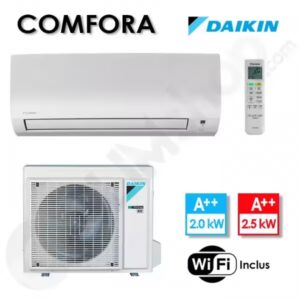 Climatiseur Réversible FTXP20N et RXP20N Comfora Daikin  - 2 Kw