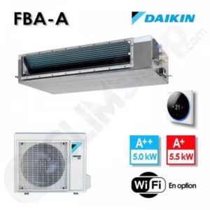 Gainable Daikin climatisation réversible SKY AIR Advance FBA50A9 / RXM50A9 avec télécommande BRC1H52W - 5 kw