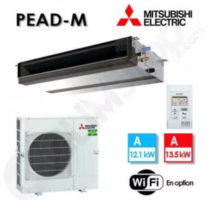Climatiseur Gainable Mitsubishi Electric R32 PEAD-M125JA / PUZ-M125VKA avec télécommande PAC-YT52 - 12.1 kw