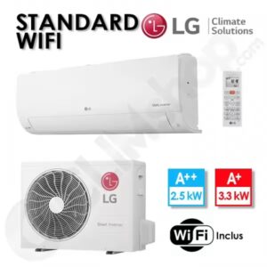 Climatiseur réversible LG Standard Wifi S09EC.NSJS et S09EC.UA3S - 2.5 kW