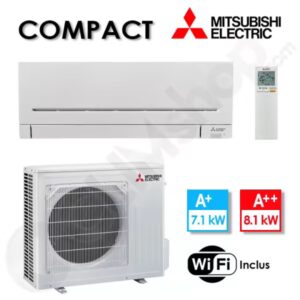 Climatiseur réversible Mitsubishi MSZ-AP71VGK et MUZ-AP71VG - 7.1 kW