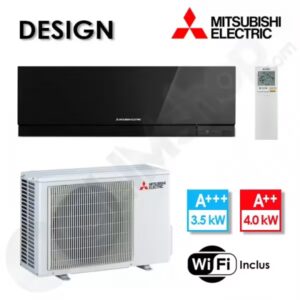 Climatiseur réversible Mitsubishi MSZ-EF35VGKB et MUZ-EF35VG Noir - 3.5 kW