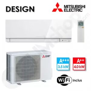 Climatiseur réversible Mitsubishi MSZ-EF35VGKW et MUZ-EF35VG Blanc - 3.5 kW
