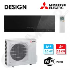 Climatiseur réversible Mitsubishi MSZ-EF50VGKB et MUZ-EF50VG Noir - 5.0 kW