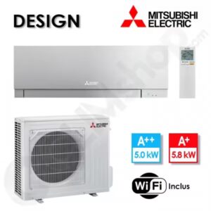 Climatiseur réversible Mitsubishi MSZ-EF50VGKS et MUZ-EF50VG Argent - 5.0 kW