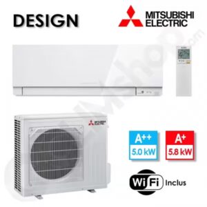 Climatiseur réversible Mitsubishi MSZ-EF50VGKW et MUZ-EF50VG Blanc - 5.0 kW
