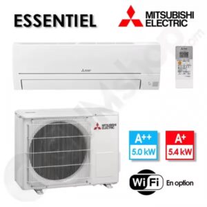 Climatiseur réversible Mitsubishi MSZ-HR50VF et MUZ-HR50VF - 5 KW