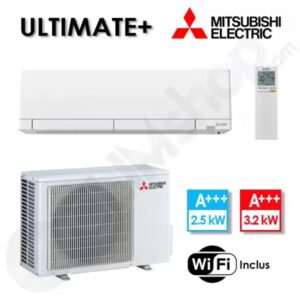 Climatiseur réversible MSZ-RW25VG et MUZ-RW25VGHZ - Wifi intégré - 2.5 kW